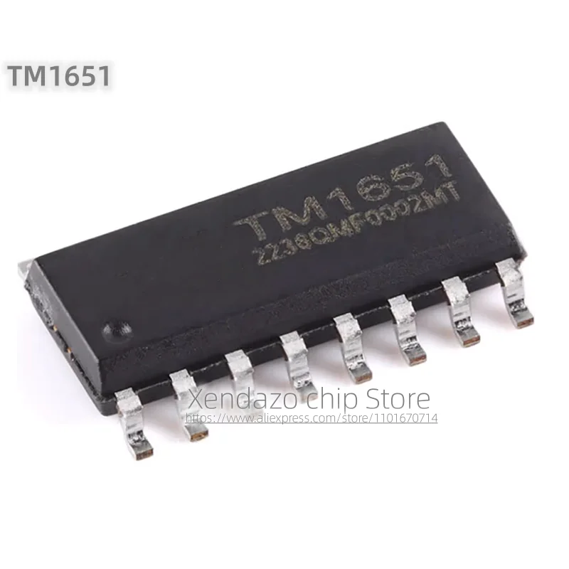 10pcs/lot TM1651 SOP-16 package Original genuine LED driver control/keyboard scanning integrated circuit chip