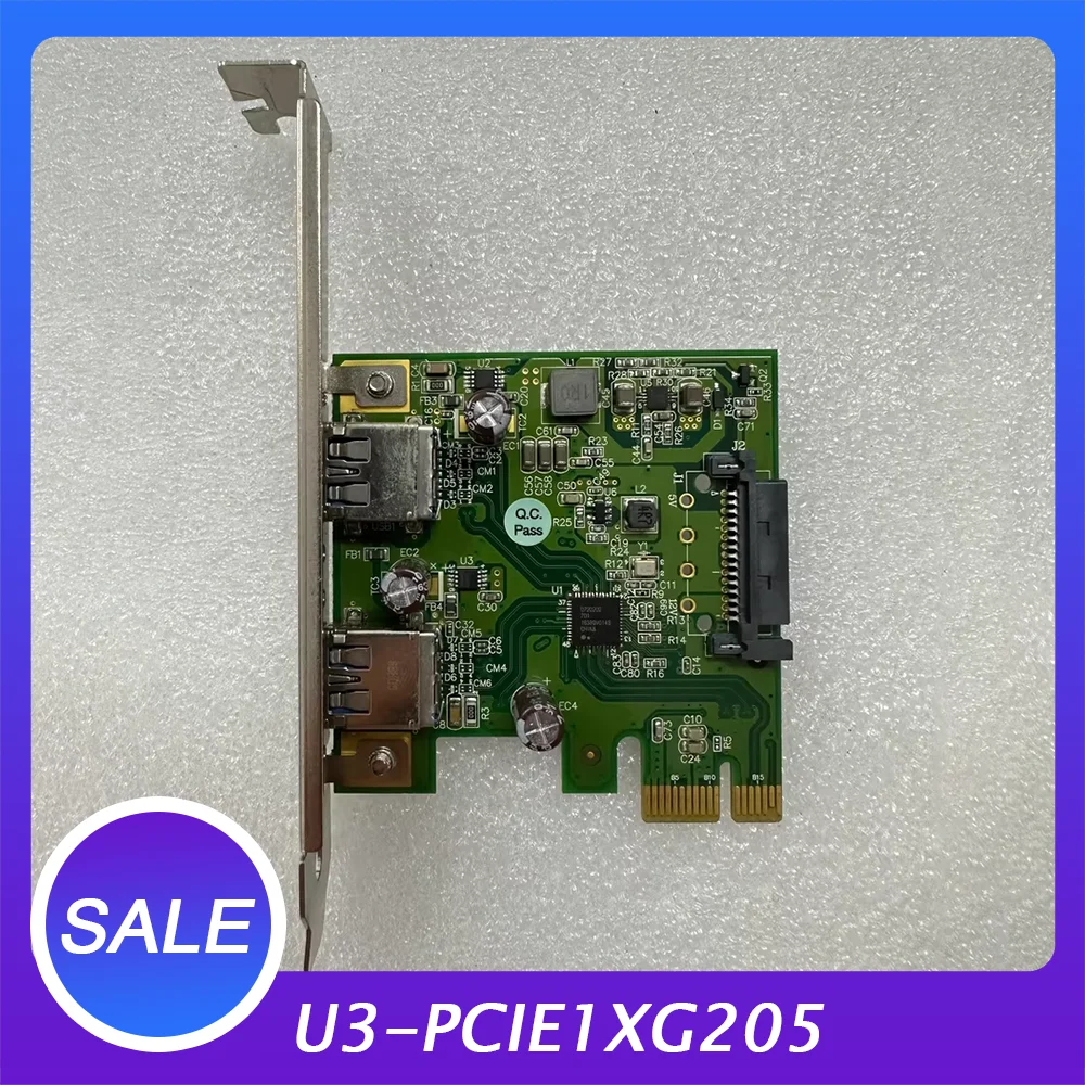 

2-channel industrial camera image acquisition card PCB-005599-02 U3-PCIE1XG205 REV 1.1