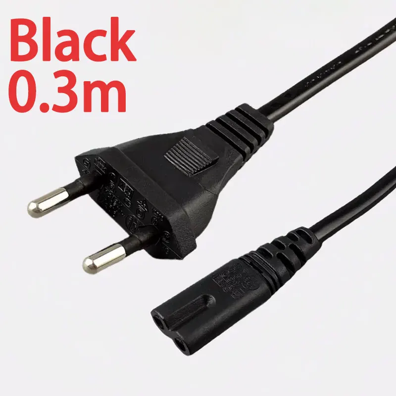 الاتحاد الأوروبي وصلة كابل الطاقة IEC C7 2pin التيار المتناوب تمديد كابل لديل شاحن الكمبيوتر المحمول كانون إبسون طابعة راديو المتكلم PS4 XBOX LG سوني