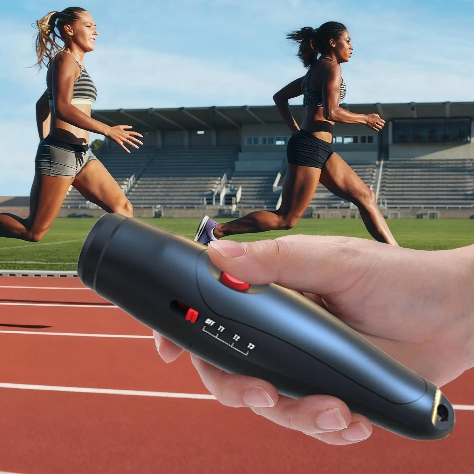 صافرة إلكترونية 3 أوضاع لمدربي اليد مع حبل بوق عالي قابل للتعديل كثافة صوت محمولة للكرة الطائرة لكرة القدم #6