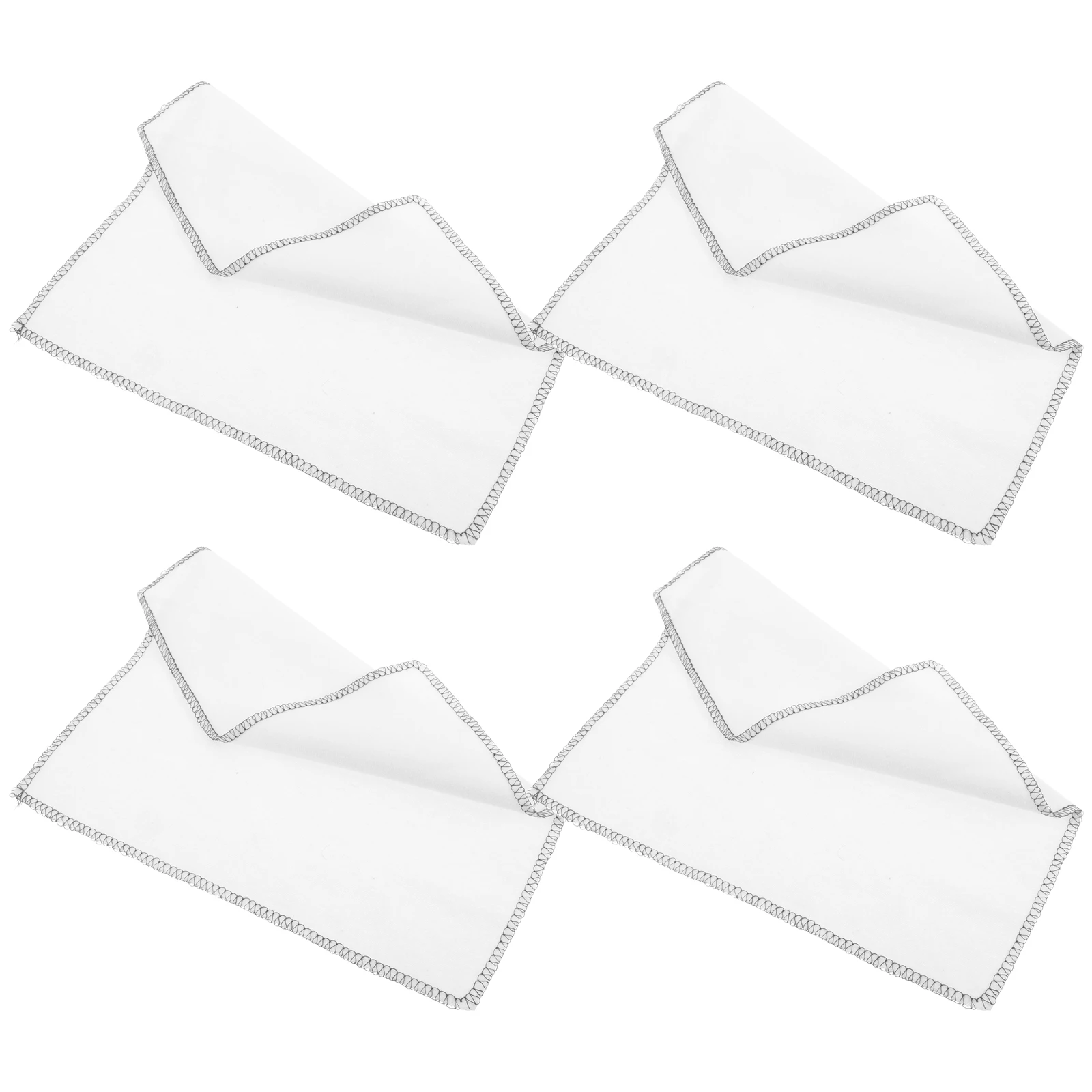 

4 pcs Pure Cotton Shoe Cleaning Cloth Gentle No Scratches Oil Polishing Restore Shoes Travel Home Use Lightweight Dust