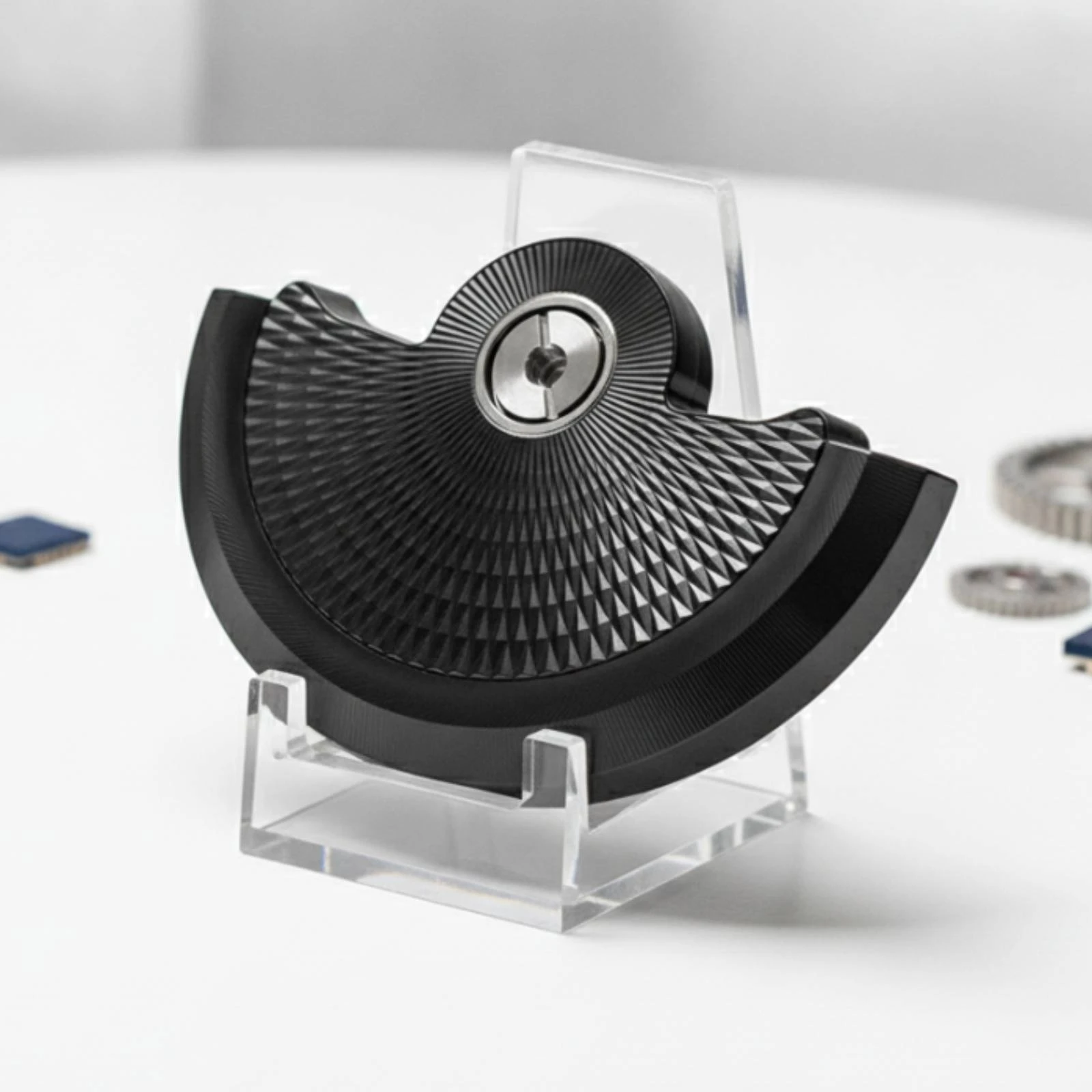 Automatic Watch Rotor Decorative Watch Rotor Component Guilloché-Pattern Pineapple-Style for Watchmakers