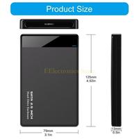 B03C Portable 2.5inch Hard Disk Enclosure Case 2.5inch External Hard Drives Enclosure USB3.0 Data Transfer Case for PC Laptop