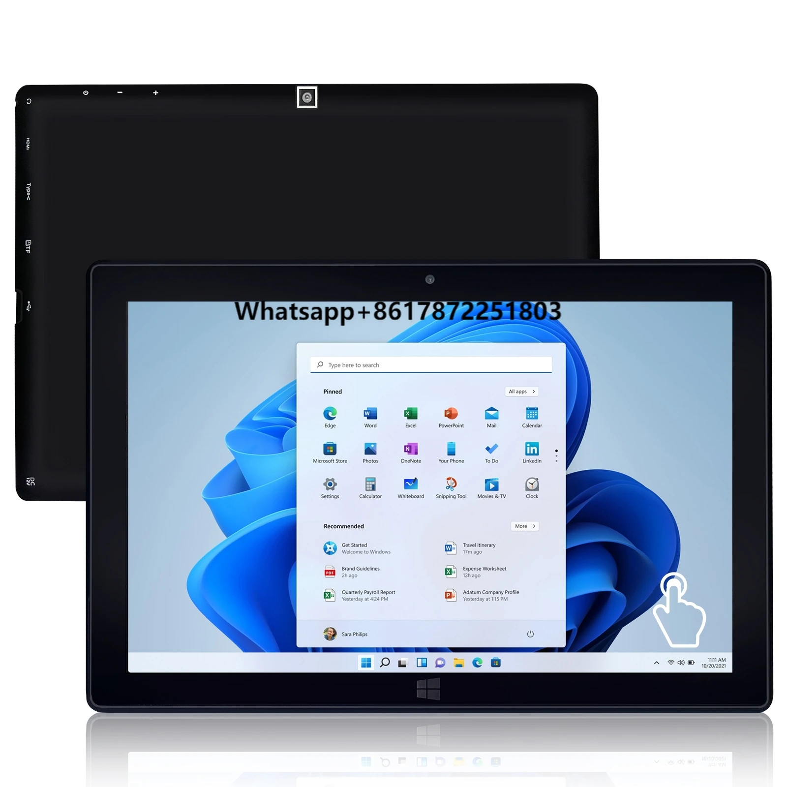 LZ1003 10.1 Inch Wins 11 Tablet PC 8GB RAM 128GB SSD Gemini Lake N4000 Dual Core for Business Entertainment