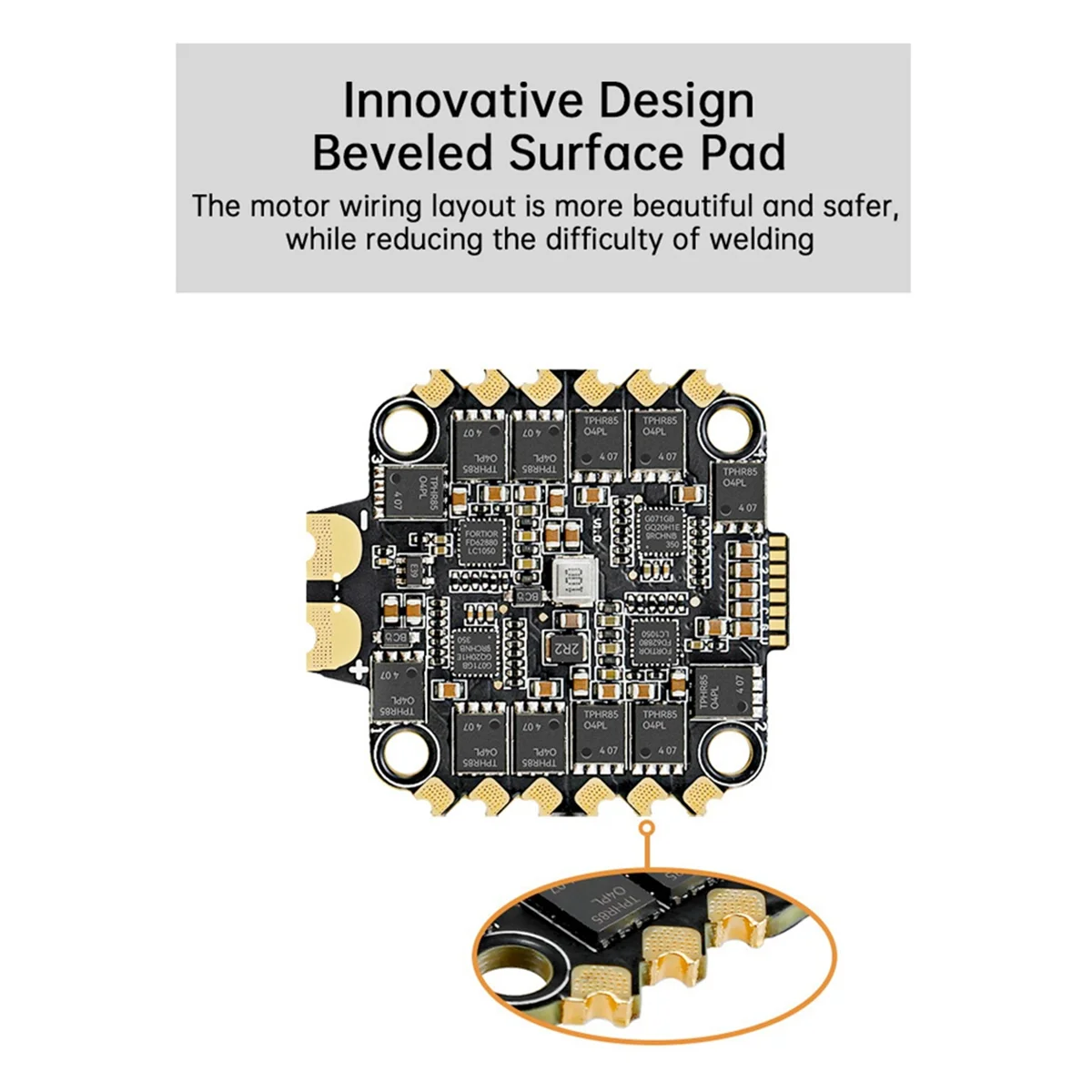 AT53 H743 وE70 G2 BLHeli 32 Stack 4-8S MPU6000 وحدة تحكم في الطيران 70A 128K 4 في 1 ESC (AM32)