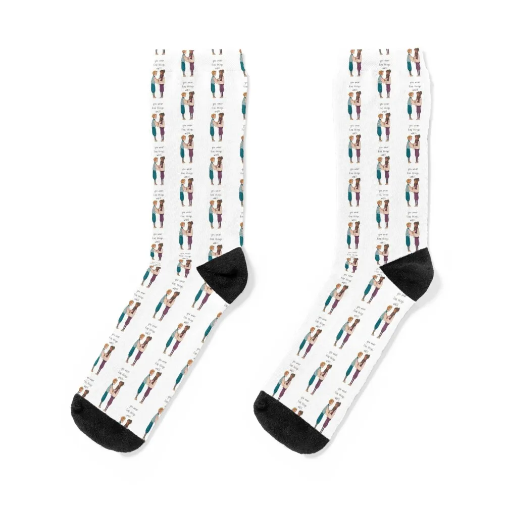 Our Flag Means Death Ed and Stede Socks snow christmas gift bright garter sports and leisure Socks Girl Men's