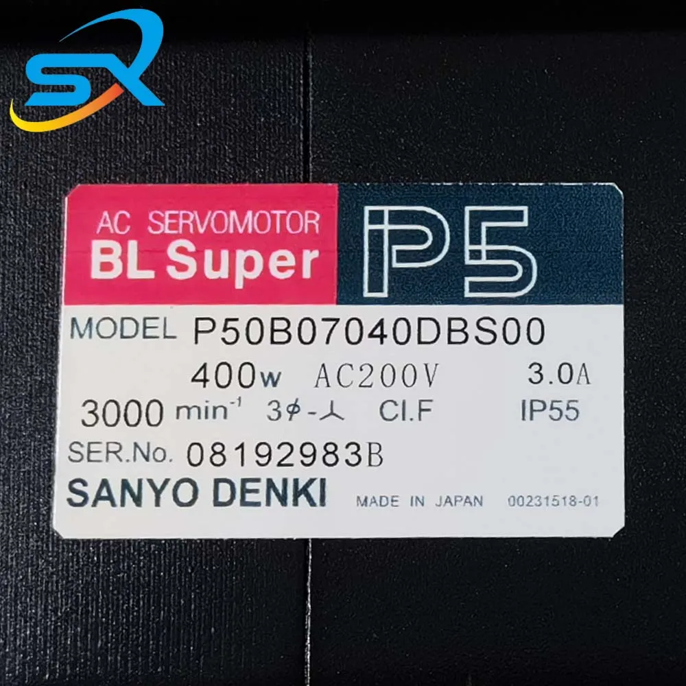 P50B07040DBS00 400 واط AC200V سانيو دينكي محرك سيرفو P50B07040DBS00 400 واط AC200V يعمل بشكل جيد