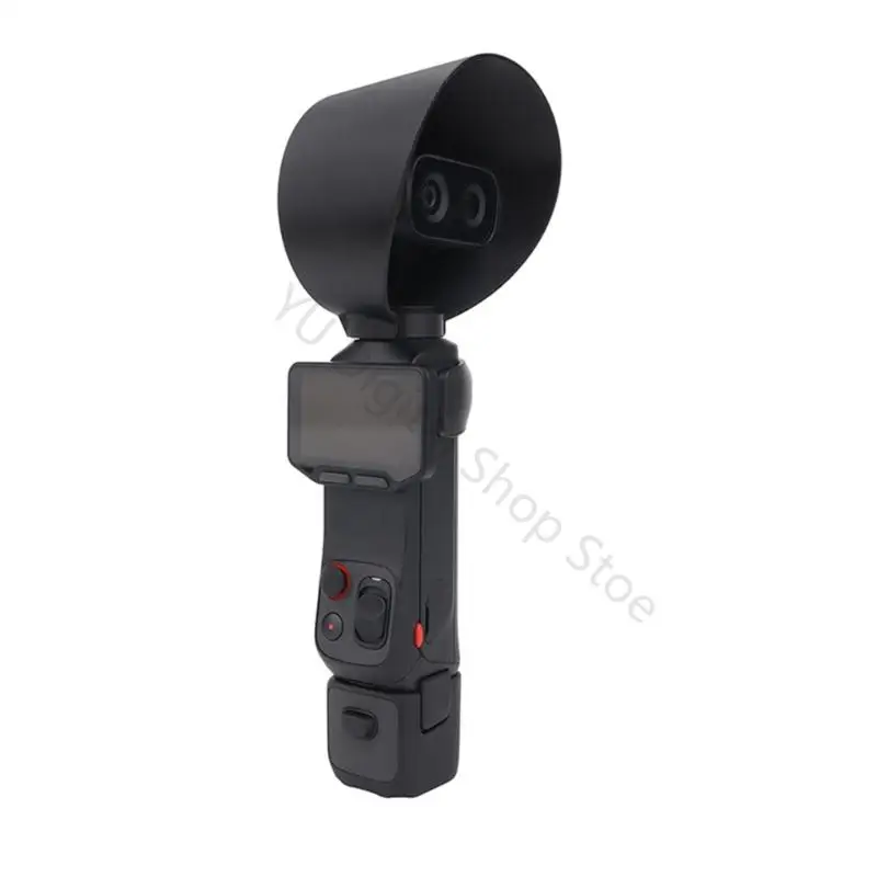96BA Plastic Camera Lens Shade Accessory for Daily Travel Use, Rounded Light Control Cover for Outdoor Recording and Simple