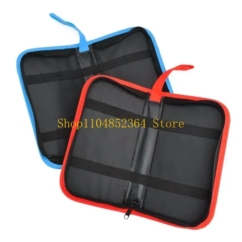 

652F Small Tool Pouches with Zipper Small Tool Bag Tool PU Material 2 Colors