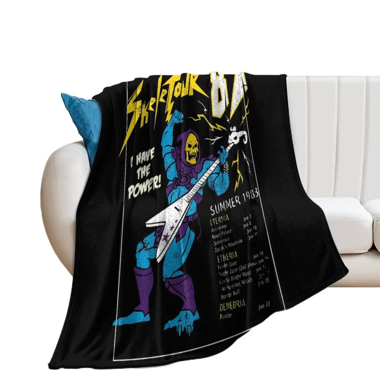 Skeletor Throw Blanket Decorative Beds Sleeping Bag Fashion Sofas Single Blankets