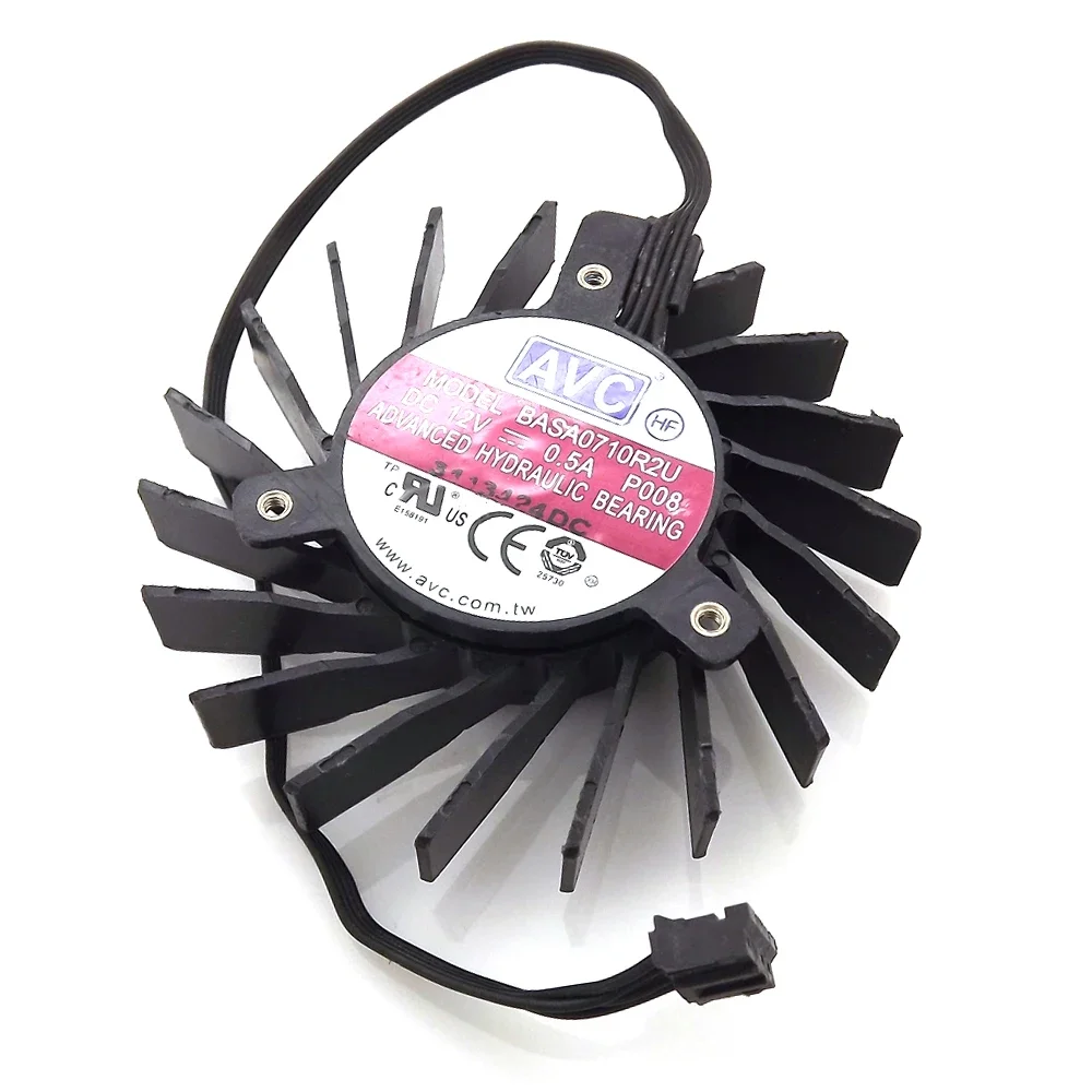 Free Shipping NEW BASA0710R2U DC12V 0.5A 35x35x35mm 4Wires 4Pin For Quadro Q4000 2GB Cooler Cooling Fan