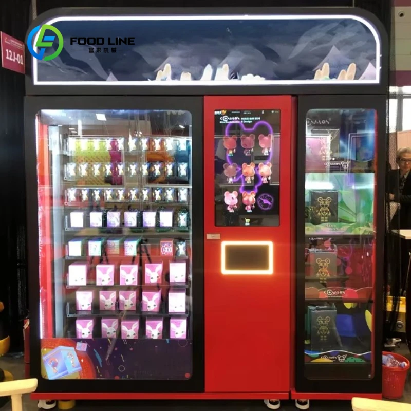 Customized Automatic Lucky Box Blind Toy Vending Machine Touch Screen Sticker Blind Box Lucky Box Vending Machine