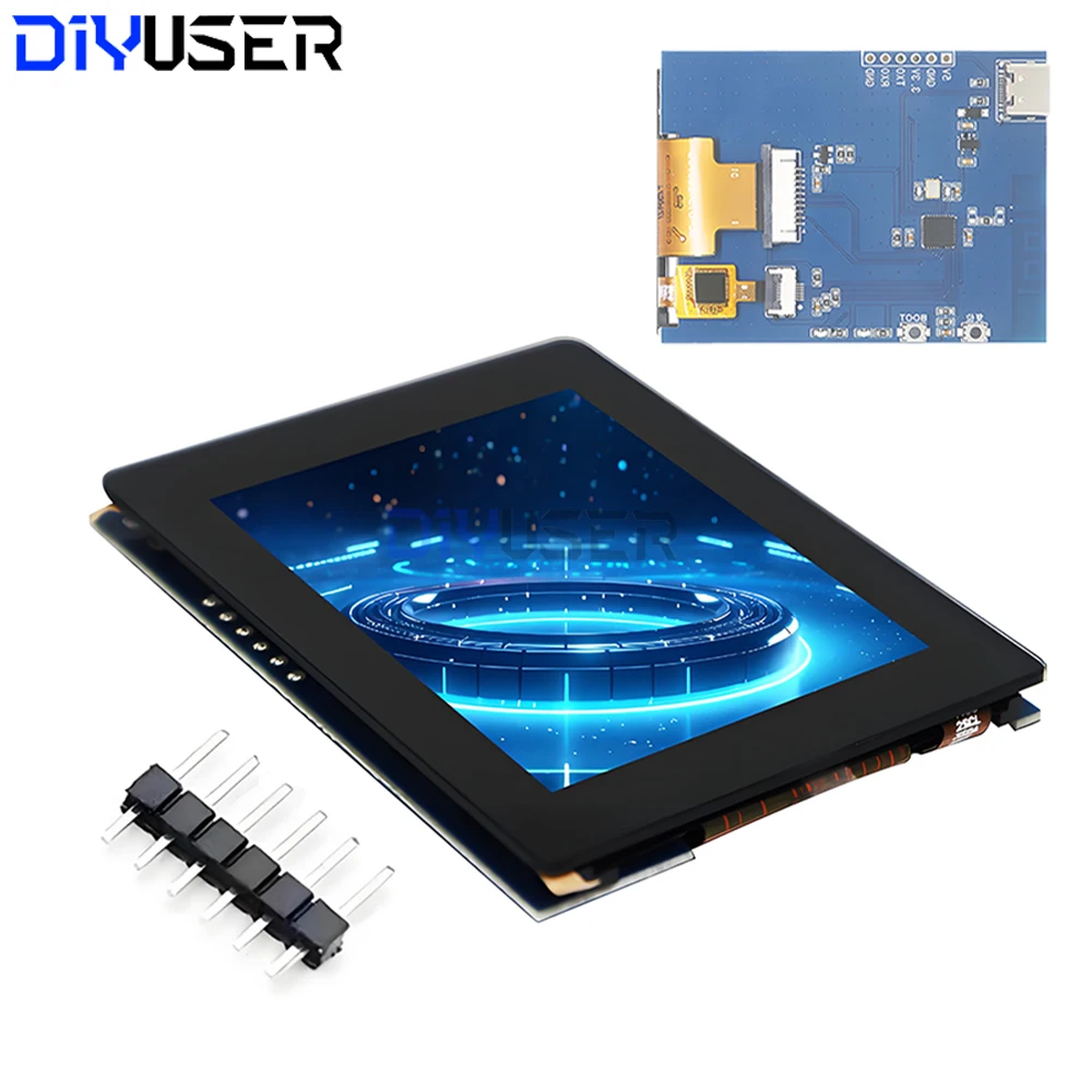 لوحة تطوير ESP32-C3 مع شاشة TFT LCD تعمل باللمس مقاس 2.4 بوصة ST7789 SPI WiFi BLE 5.0 لمشاريع Arduino IDE IoT DIY