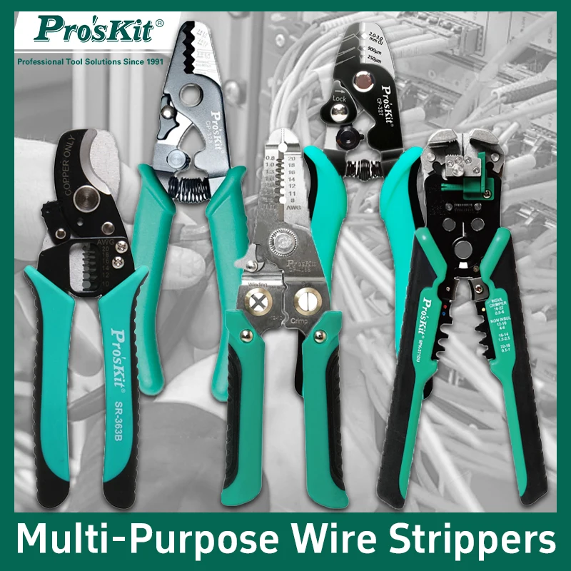 

Multi-functional Stripping Pliers Clamping Stripping Cutting Crimping Winding Splitting 6-in-1 Electrician's Hand Tools Pliers