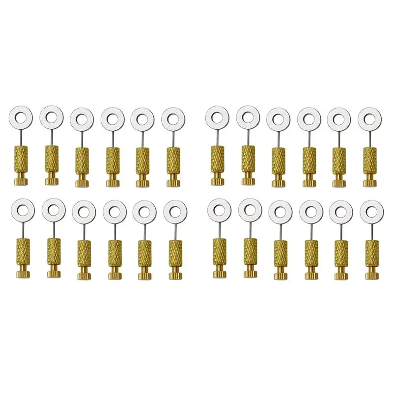 A84E-24Pcs DIY Tools Handmade Leather Goods Tools Suture Fixing Needle Leather Goods Fixed Needle Stitching 6-12Mm