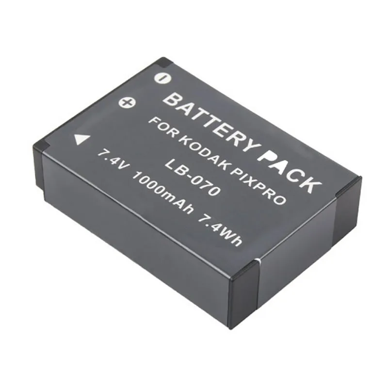 LB-070 Battery Pack for Kodak PIXPRO AZ525 AZ651 AZ652 AZ901 S-1 S1 LB070 Rechargeable Lithium-ion Battery