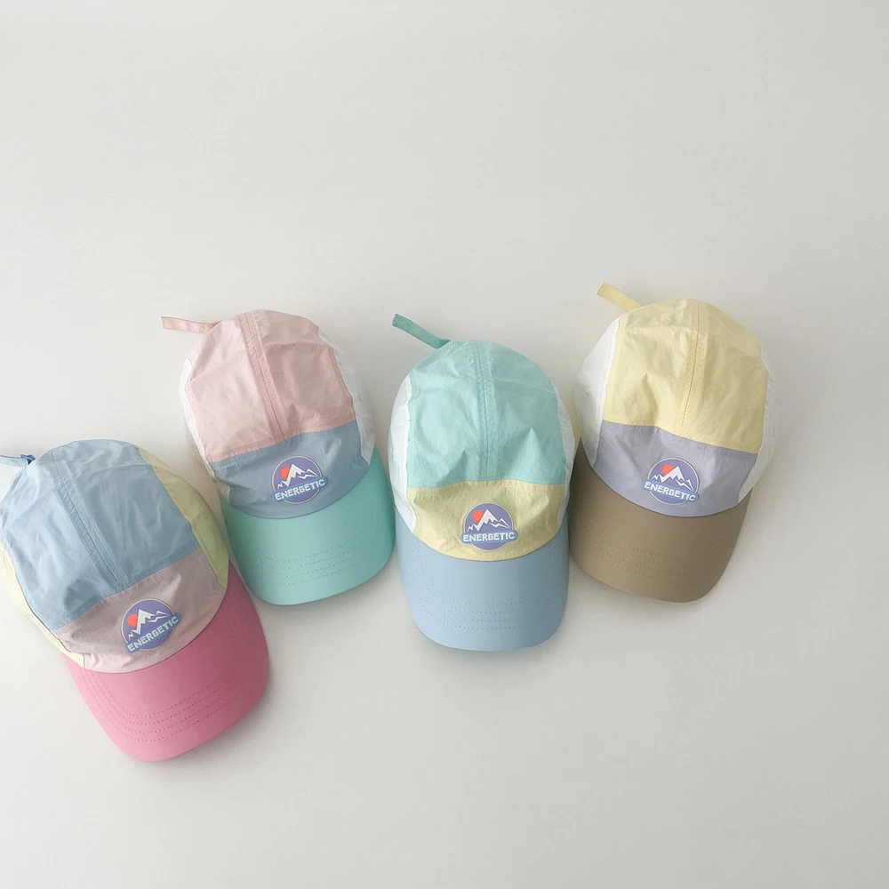 Summer Spring Kids Boys Girls Baseball Caps Baby Sun Hats Thin Breathable Quick Drying Children Peaked Hat
