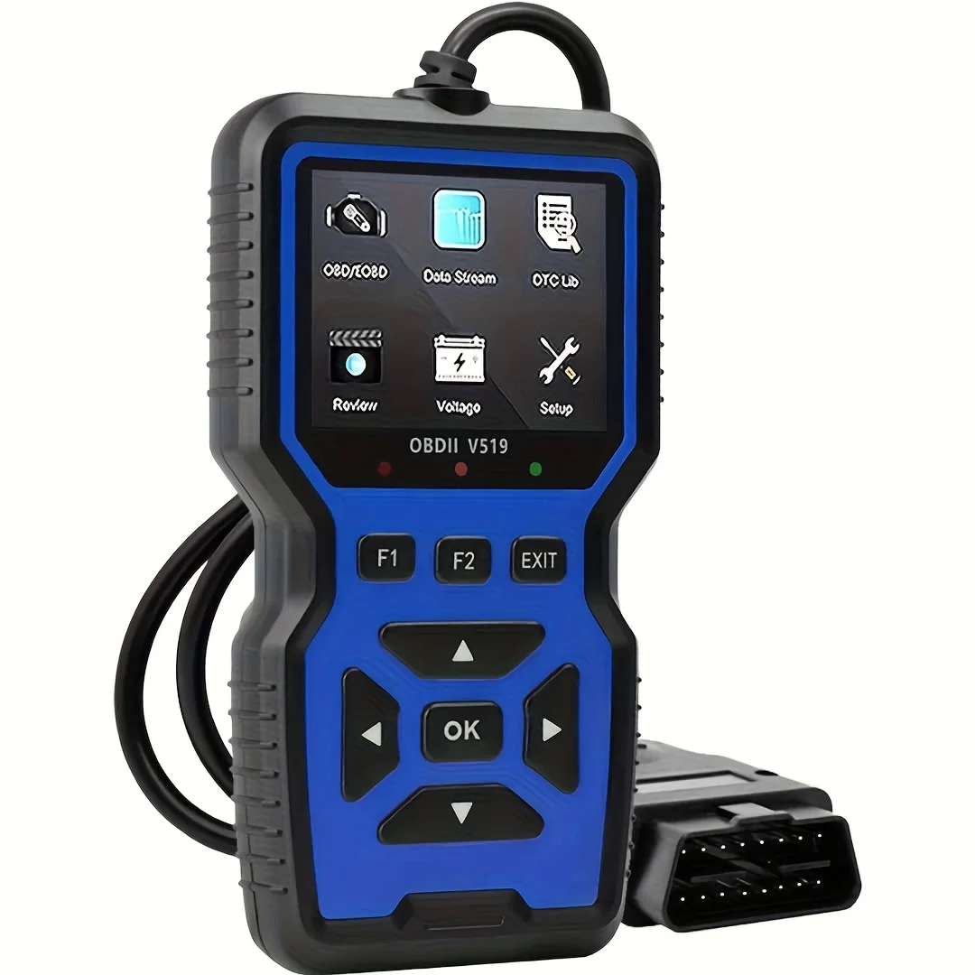 2026 V519 Professionele OBD2-scanner - USB-aangedreven, real-time datagnostisch hulpmiddel voor het controleren van motorverlichting in de meeste auto's - afbeelding 1