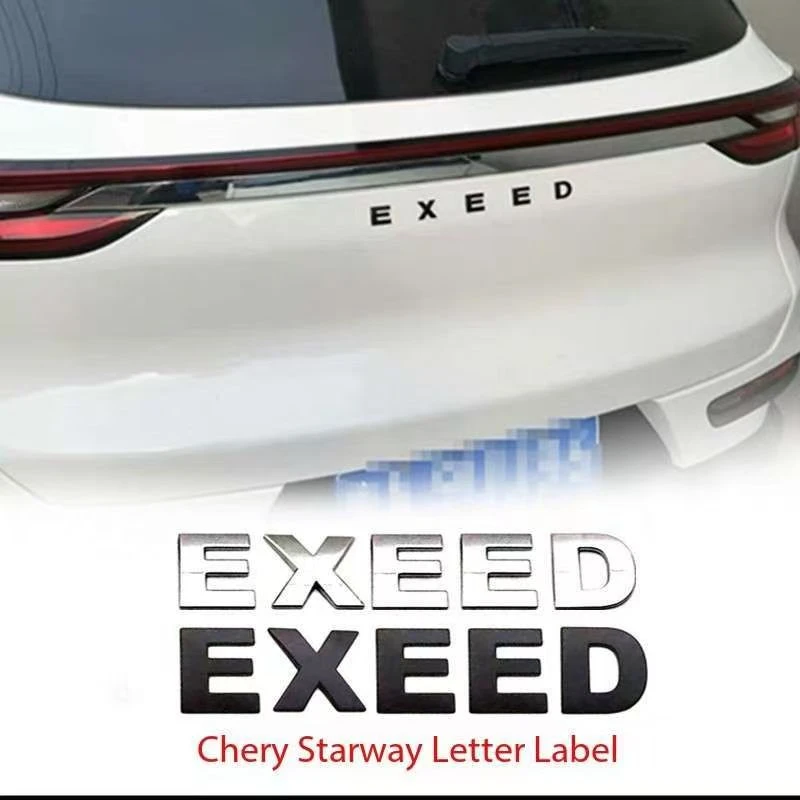 

Suitable for Chery Xingtu TX TXL LX trunk letter sticker 3D stereoscopic English modification rear metal letters
