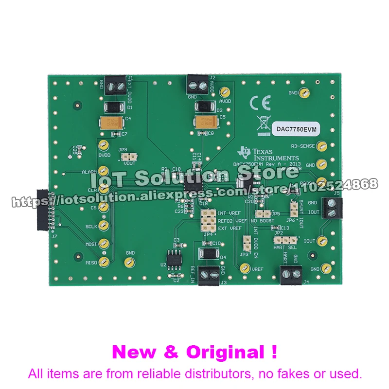 DAC7750EVM DAC7750 12-Bit Programmable DAC With 4mA-to-20mA Current Output Evaluation Module