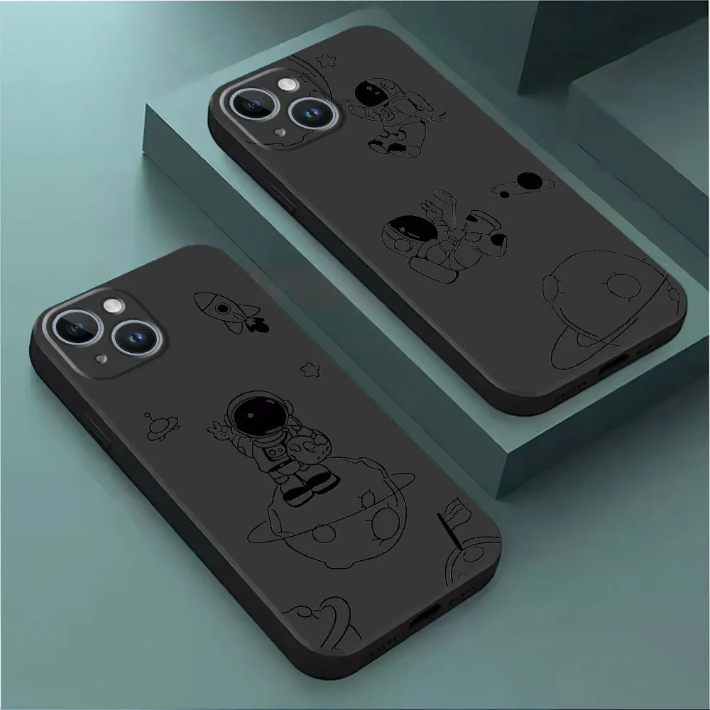 Cute Space Astronaut Cover TPU Soft Coque Case for Google Pixel 7 Pro 7a 6 Pro 8 Pro 6a