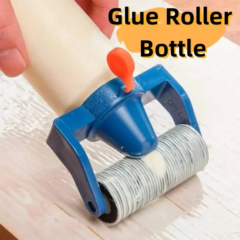 

Glue Applicator Roller Dispenser PE Plastic Applicator Bottle 8oz Glue Bottle For Wood Processing Painting Supply Wall Treatment