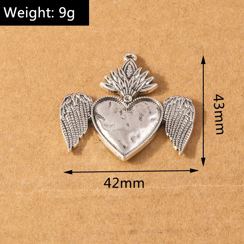 4 Stück Legierung Religiöses Kreuz Charms für Schmuckherstellung Gothic Punk Metall Anhänger DIY Ohrringe Halskette Zubehör Zubehör – Detail 7