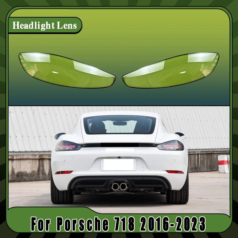 

Для Porsche 718 2016-2023 автомобильные аксессуары задний фонарь корпус задний фонарь крышка стоп-сигналы маска заменить оригинальный абажур
