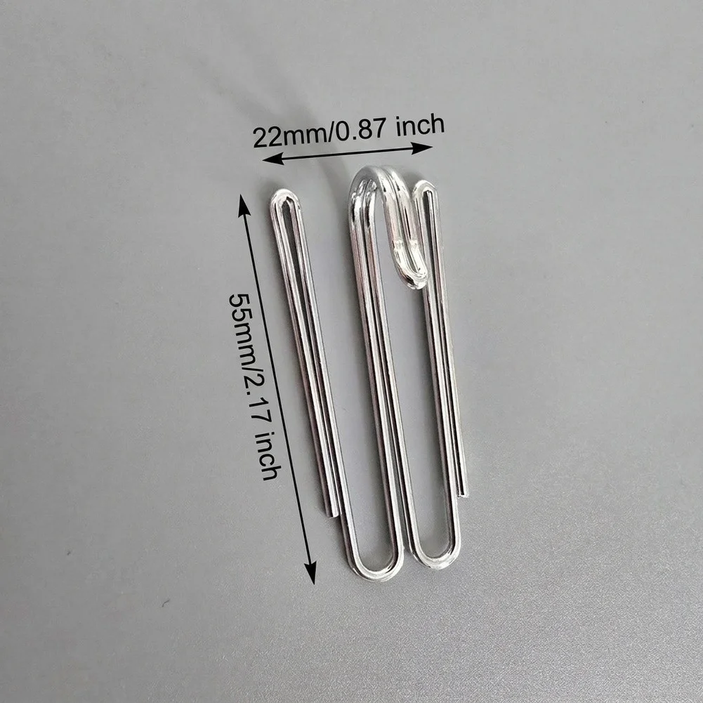 Galvanized Zinc Curtain Hooks for French Pleat and Pinch Pleat Installation Suitable for Residential and Commercial Use