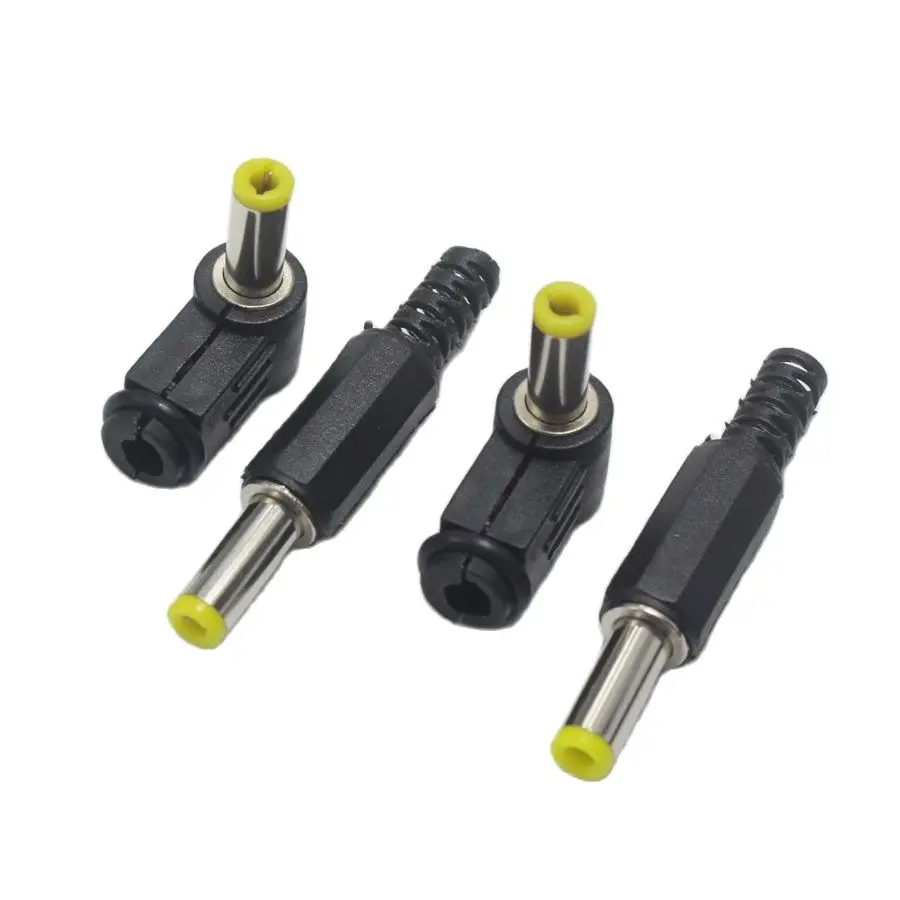 Enchufe de alimentación CC de 2 piezas, 5,5x2,5mm/5,5x2,1mm, 90 /180 grados, 5,5x2,1 MM/5,5x2,5mm, macho para Cable de Audio y vídeo, reparación DIY