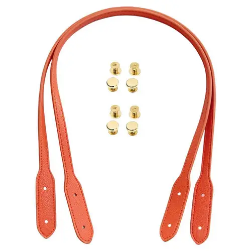 Imagen 1 del producto Correa de bolso de hombro desmontable, 2 uds., bolsos de cuero Pu, cinturón, asas de repuesto para bolsos, bolso, asa de banda con remaches