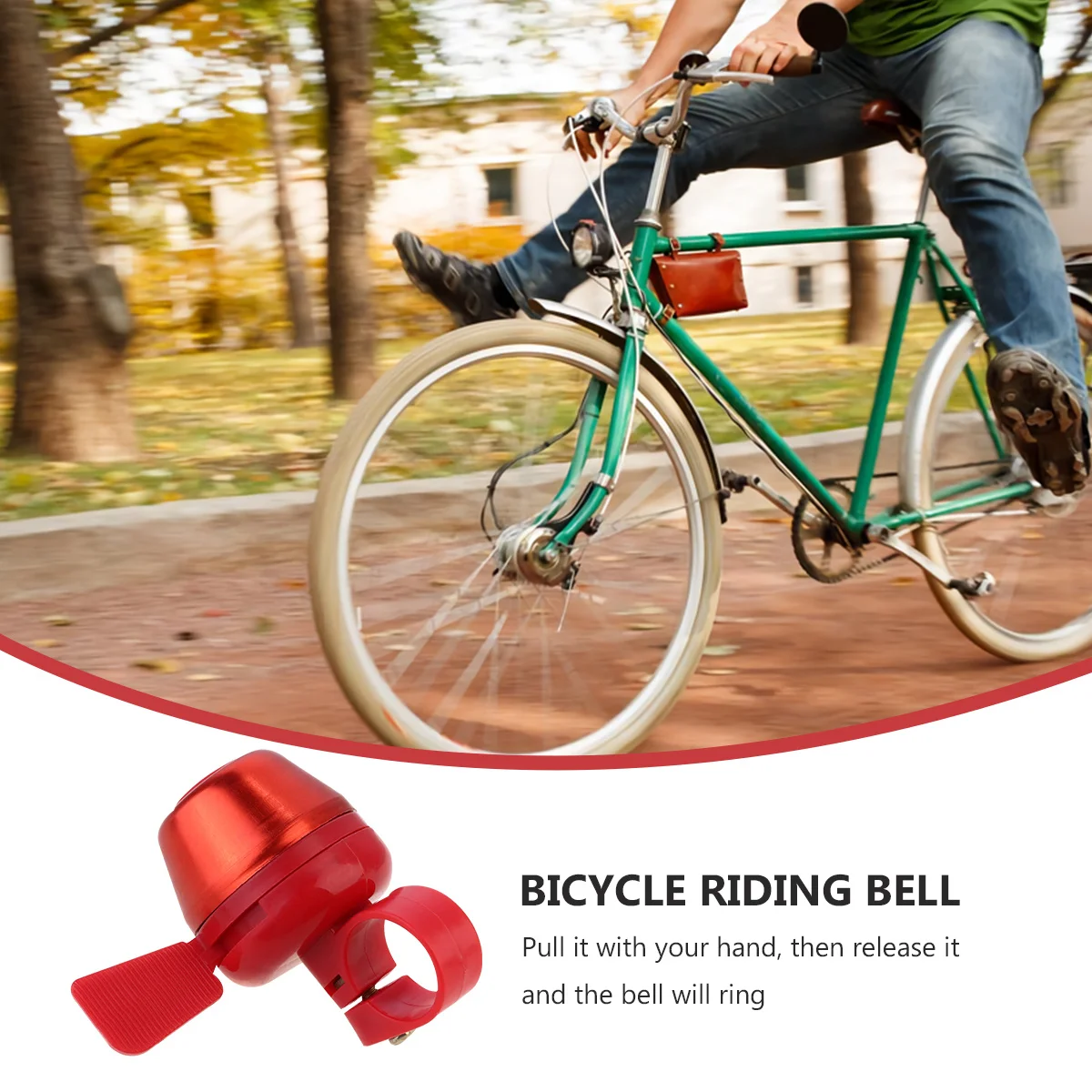 

3Pcs Bike Bell Set Loud Crisp Clear Sound Easy Use Aluminum Alloy Cycling Warning Ring for Safe Riding Biking Bell