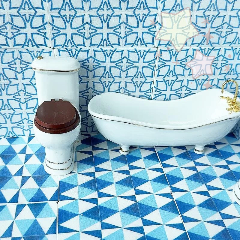 [TJ]1 個 1:12 ドールハウスミニチュア正方形木製床モデルバスルームリビングルーム装飾おもちゃドールハウスアクセサリー