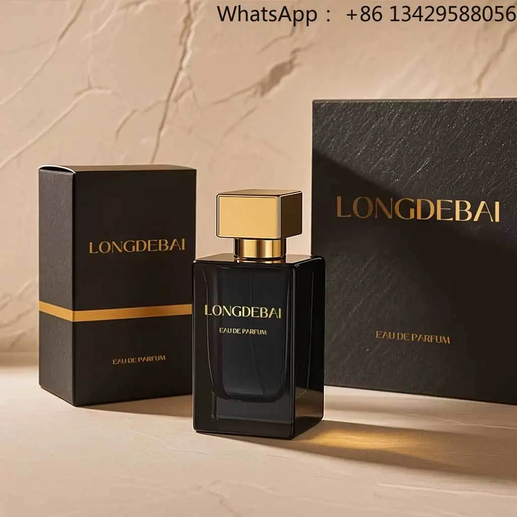 

Custom Men Luxury Rectangular Black Glass Perfume Spray Bottle 50ml 100ml Crimp Empty Perfume Bottle With Box Packaging
