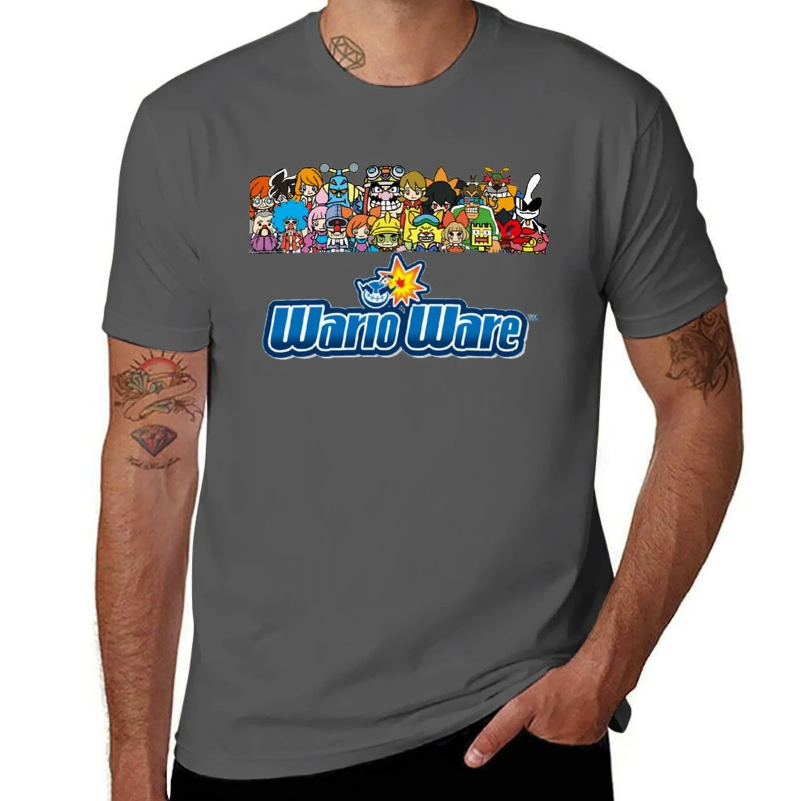 

warioware T-Shirt Big and Tall Basic Tee Shirt