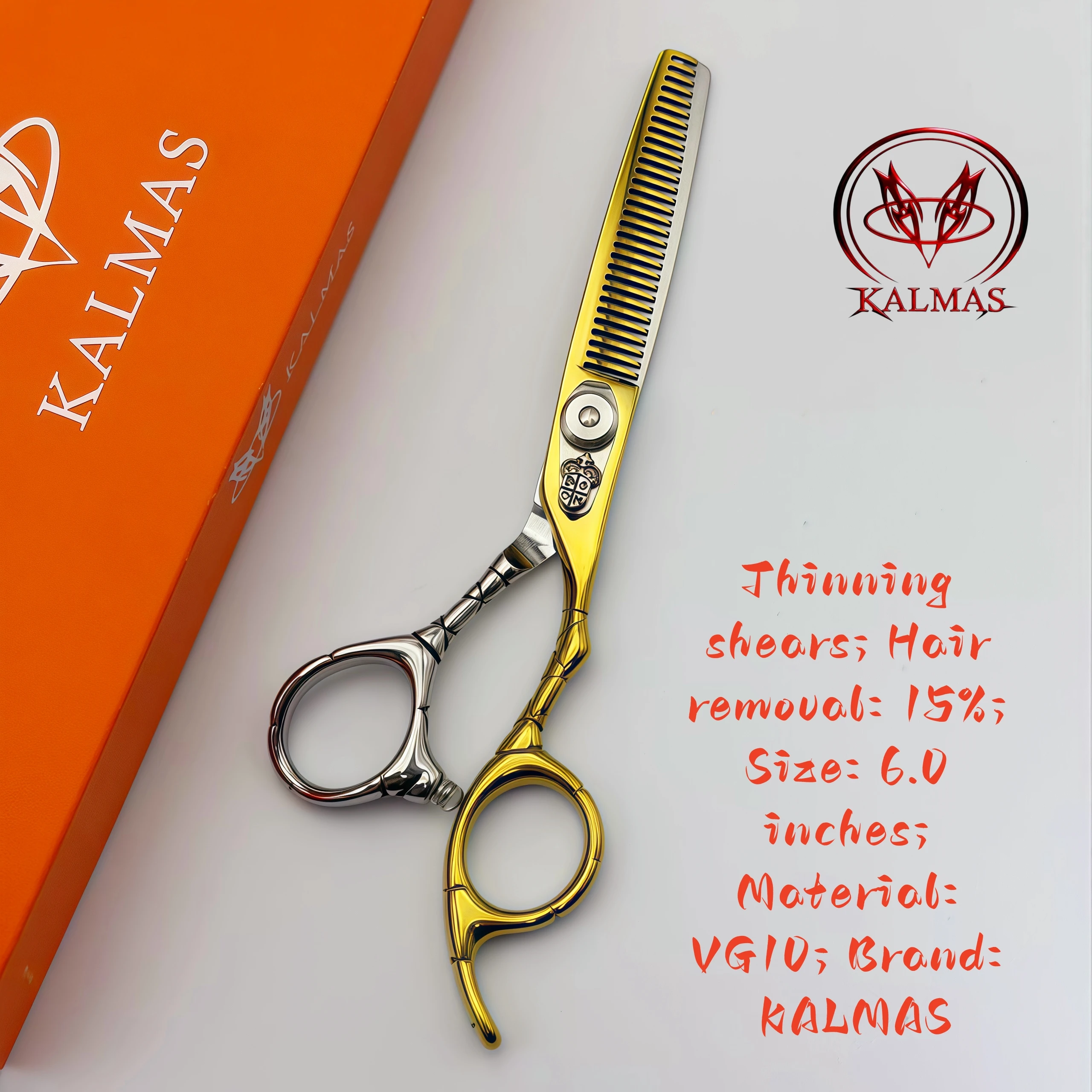 

Professional hair cutting tool, hair salon, hair cutting ultra-thin scissors VG10 6.0inch hair scissors tool