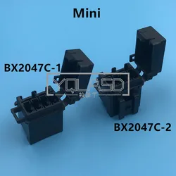 1 Set 4 Way BX2047C-1 BX2047C-2 AC Assembly Micro In-line InLine Fuse Holders Without Fuses Mini Blade Type Fuse Holder