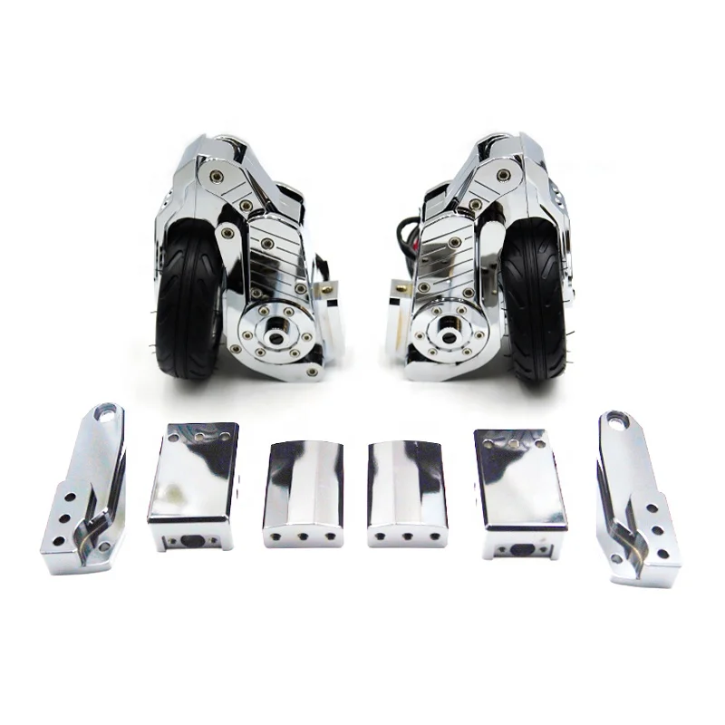Reliable Latest Heavy Motorcycle Parking Assist Chrome Landing Gear Anti-Tipping Safety Protection Powerful Anti-Fall Wheels