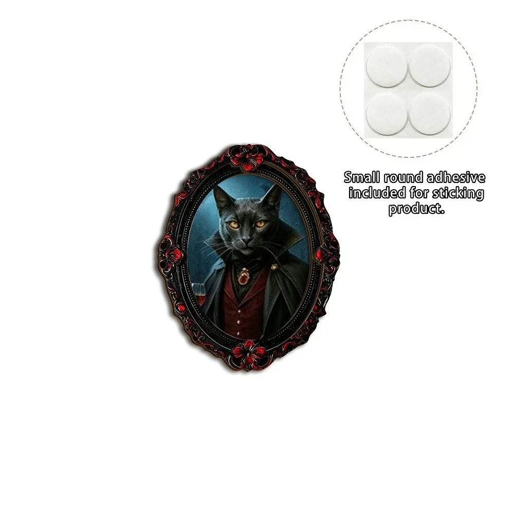Oil Painting Style Fridge Magnets Retro Carved Frame Wear-Resistant Material Refrigerator Magnets Smooth Surface