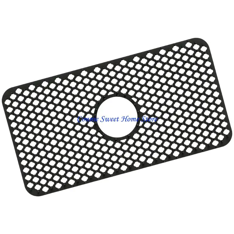 LXAF Hollow Insulated Kitchen Sink Mat Folding Sink Mat Grids Heat Resistant Dishes Drying Mats Basins Draining Pad Enduring