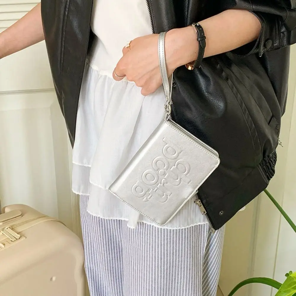 Creative Card Holder PU Passport Bag Letter Hanging Rope Travel Wallet Multifunctional Passport Cover Card Storage Bag Men