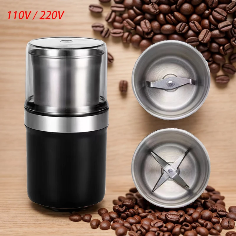 200W Grade High-Power Coffee Grinder Detachable For Cleaning Household Multifunctional Appliances And Kitchenware 220V/110V