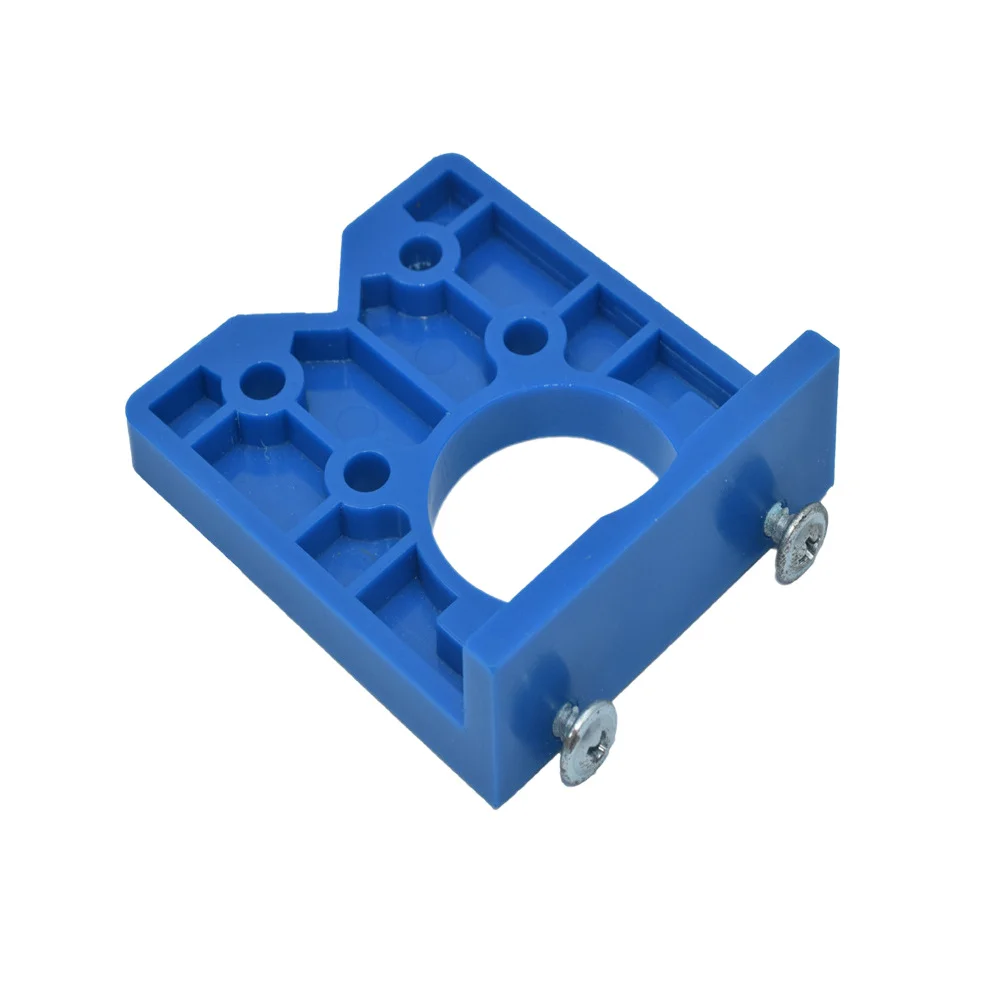 35Mm Hinge Hole Drilling Guide Locator Positioning Template For Cabinet Door Installation Woodworking Jig Tool Blue Pcs