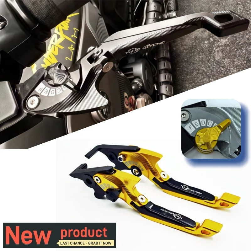 For Kawasaki ZZR1100 1993-01 W800/SE 2012-16 Z750 2004-06 Motorcycle Parts 3D Brake Lever Set Foldable Adjustable Handle Levers