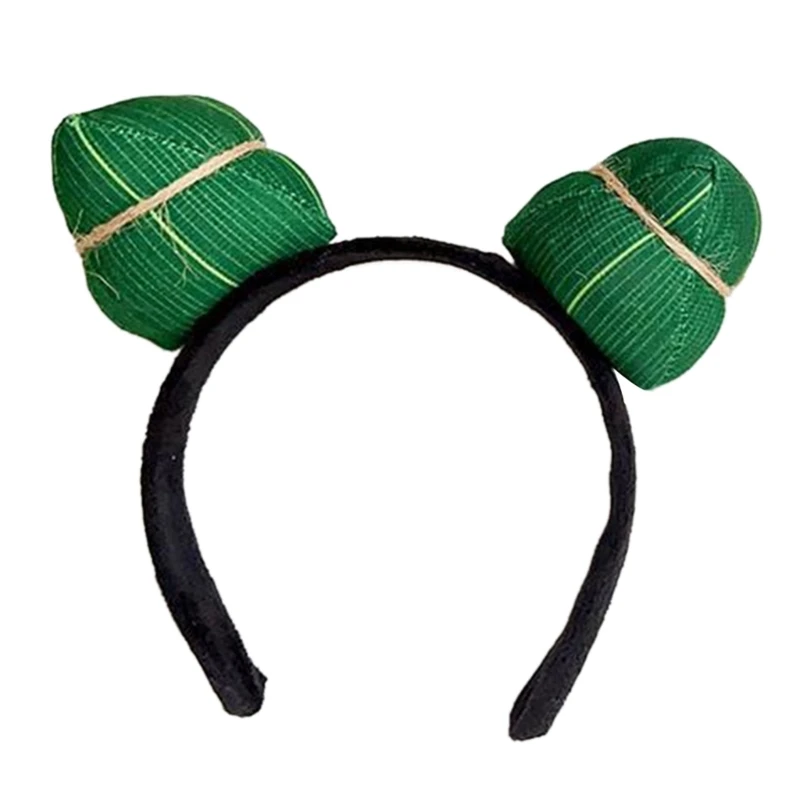 Simulation Rice Dumping Hairhoop for Dragon Boat Festival Child Adult Hairclip