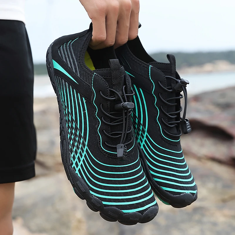 Mens Water Shoes Breathable Light Water Sports Shoes Womens Elastic Non Slip Beach Unisex Quick Dry Aqua Wading Shoses