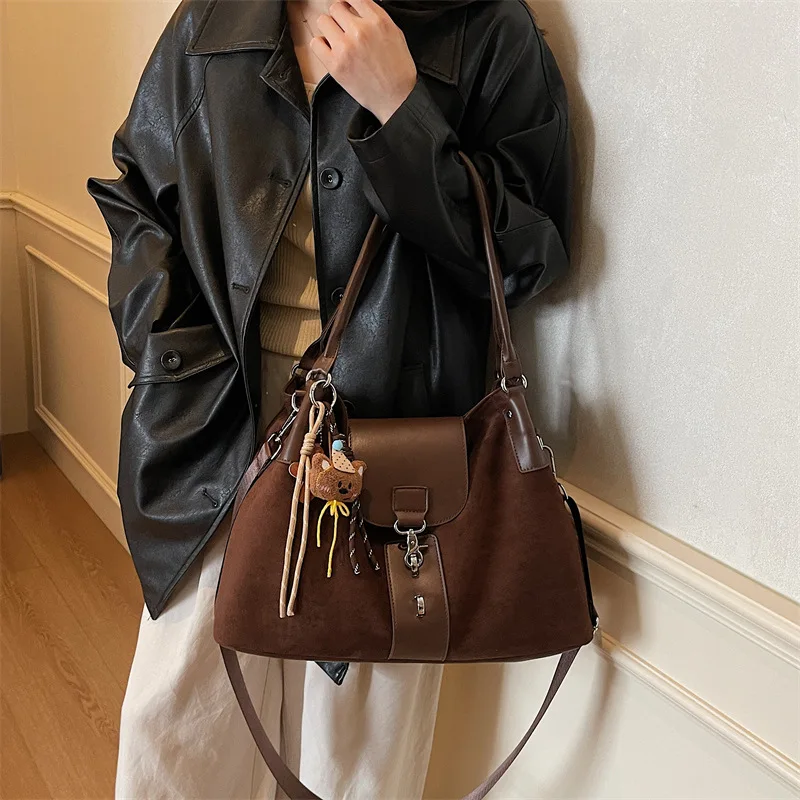 

2025 Large Capacity Tote Bag for Women, Genuine Leather Multi-way Shoulder Crossbody Purse, Vintage Chic Work Bag for Office