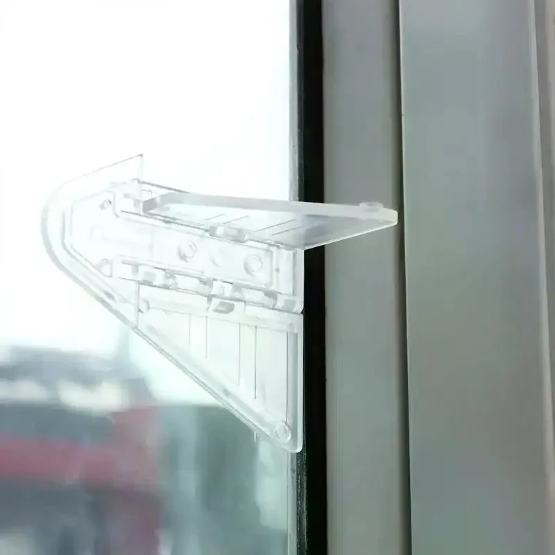 Sliding Door Window Protection Lock Child Lock Safety Butterfly Sliding Locks Anti-Pinch Wardrobe Locking Children Protection