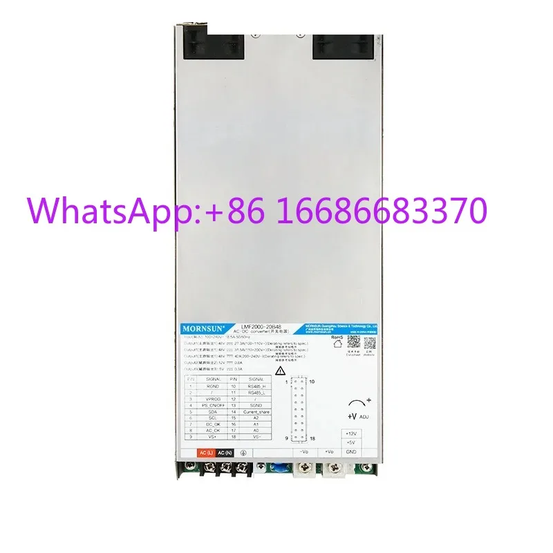 Jinshengyang LMF2000-20B12/24/48 2000W Switching Power Supply with PFC Output 12V 24V 48V