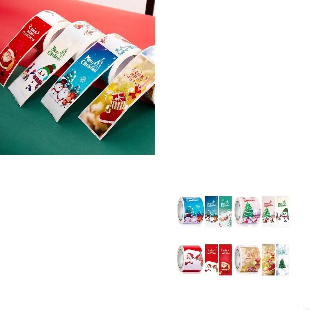 

R66A Merry Christmas Stickers Envelope Stickers Presents Decorative Stickers Party